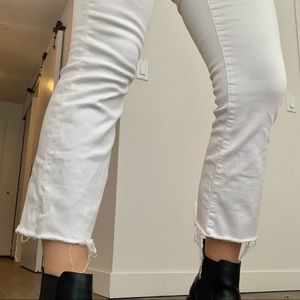 Madewell white jeans